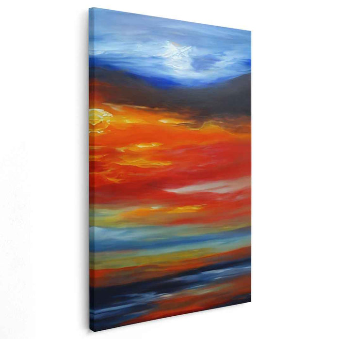Abstract Vistas: Abstract Horizon Canvas Art