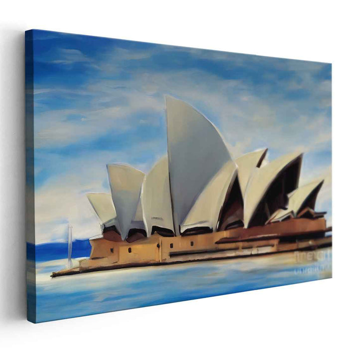 Echoes of Grandeur: Majestic Opera House Canvas Art Print