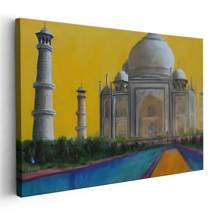 Twilight Glow: Golden Sunset Canvas Art Print