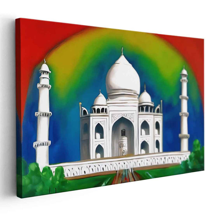 City Beat Blend: Vibrant Contemporary Canvas Art Print