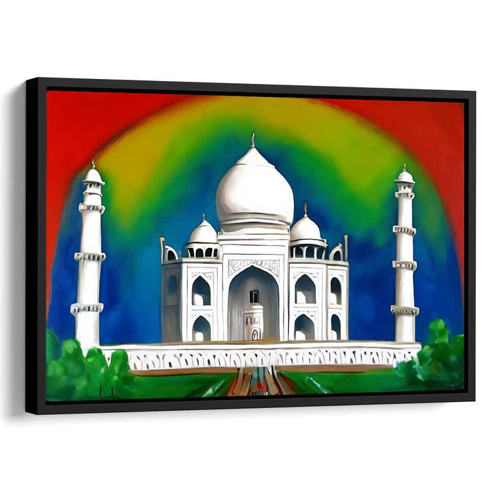 City Beat Blend: Vibrant Contemporary Canvas Art Print