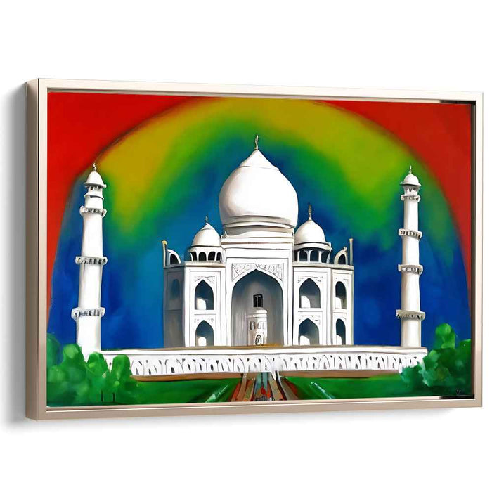 City Beat Blend: Vibrant Contemporary Canvas Art Print