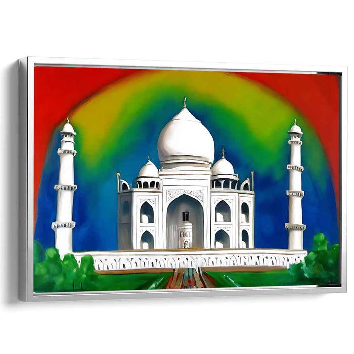 City Beat Blend: Vibrant Contemporary Canvas Art Print