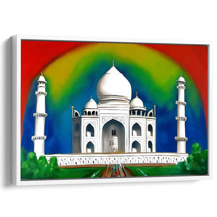 City Beat Blend: Vibrant Contemporary Canvas Art Print