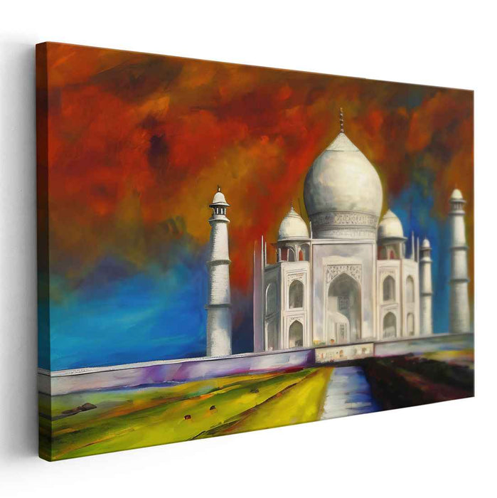 Sky Symphony: Expressive Sky and Vibrant Colors Canvas Art Print