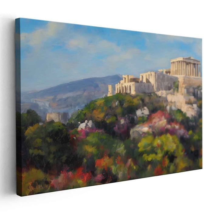 Echoes of Athena's Garden: The Acropolis in Bloom