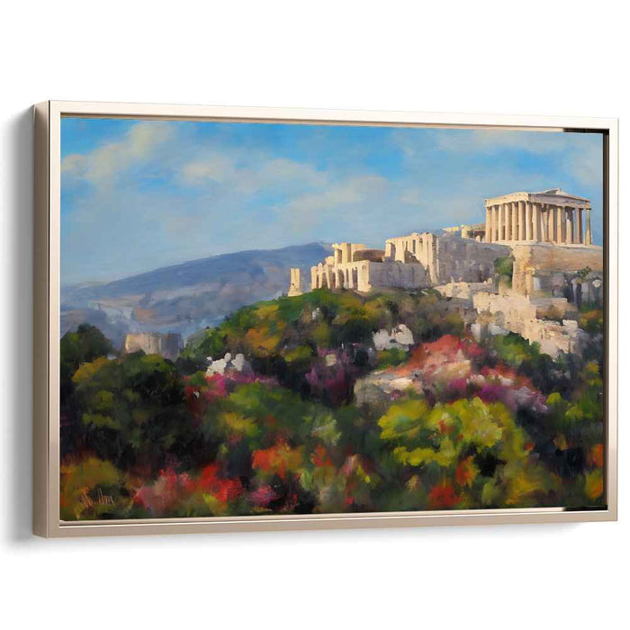 Echoes of Athena's Garden: The Acropolis in Bloom