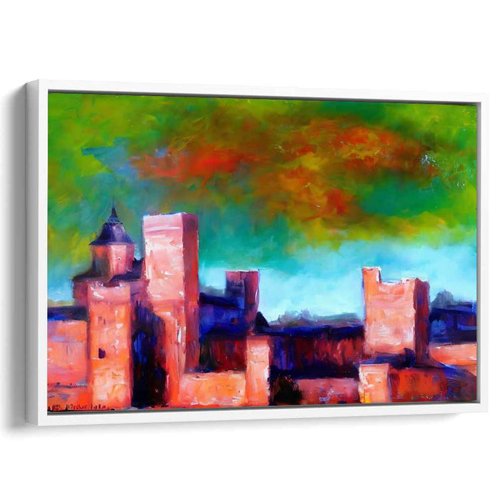 Ethereal Castles: A Dreamlike Vision in Vivid Hues