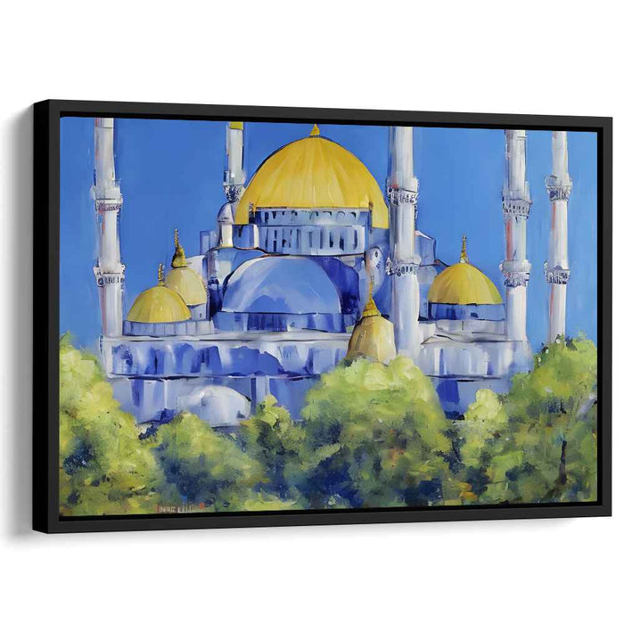 Prayer Dome Revelations: Majestic Mosque Canvas Art Print