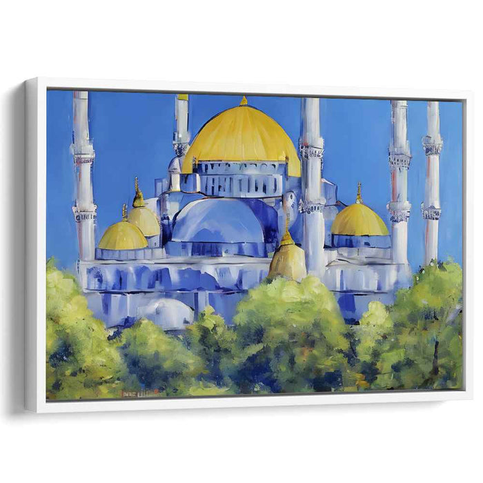 Prayer Dome Revelations: Majestic Mosque Canvas Art Print