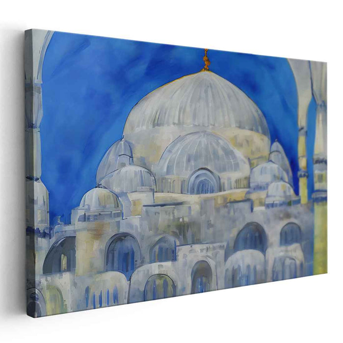 Azure Dream Palace: A Serene Architectural Marvel in Blue