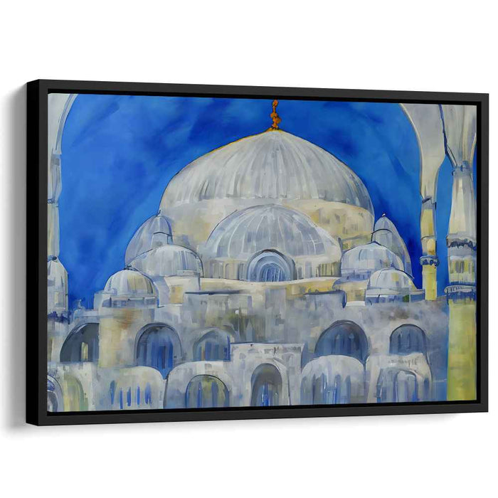 Azure Dream Palace: A Serene Architectural Marvel in Blue