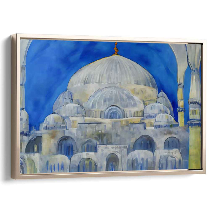 Azure Dream Palace: A Serene Architectural Marvel in Blue