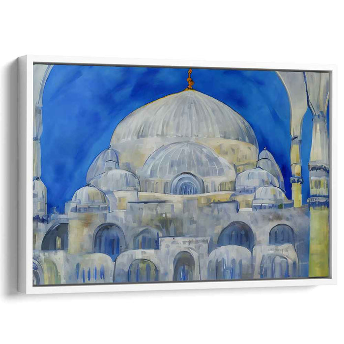 Azure Dream Palace: A Serene Architectural Marvel in Blue