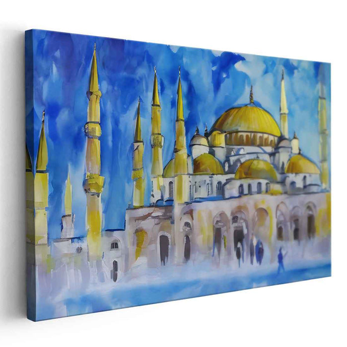 Golden Domes Against Azure Skies: An Architectural Marvel