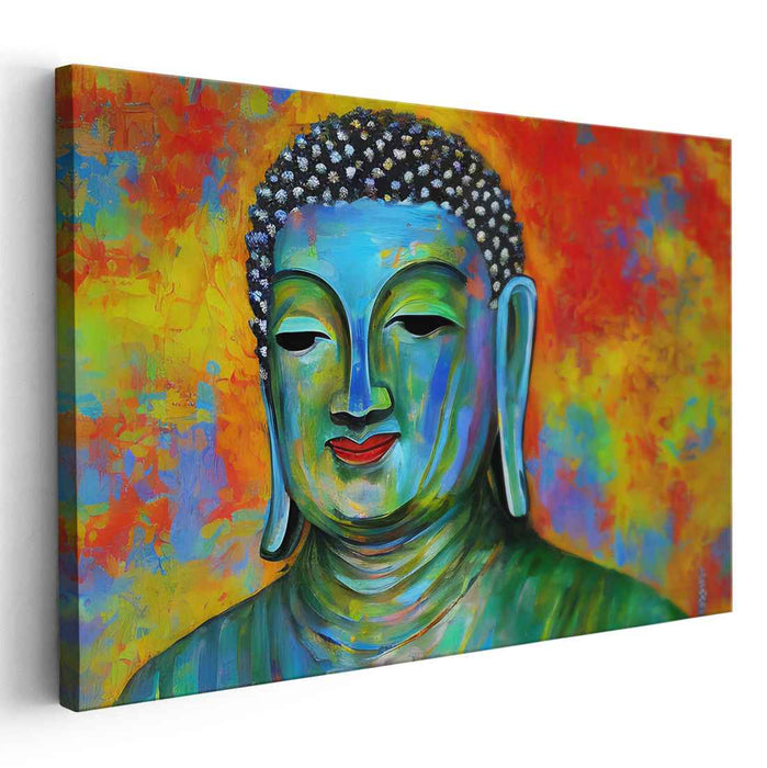 Zen Reflections: Modern Buddha Canvas Art Print