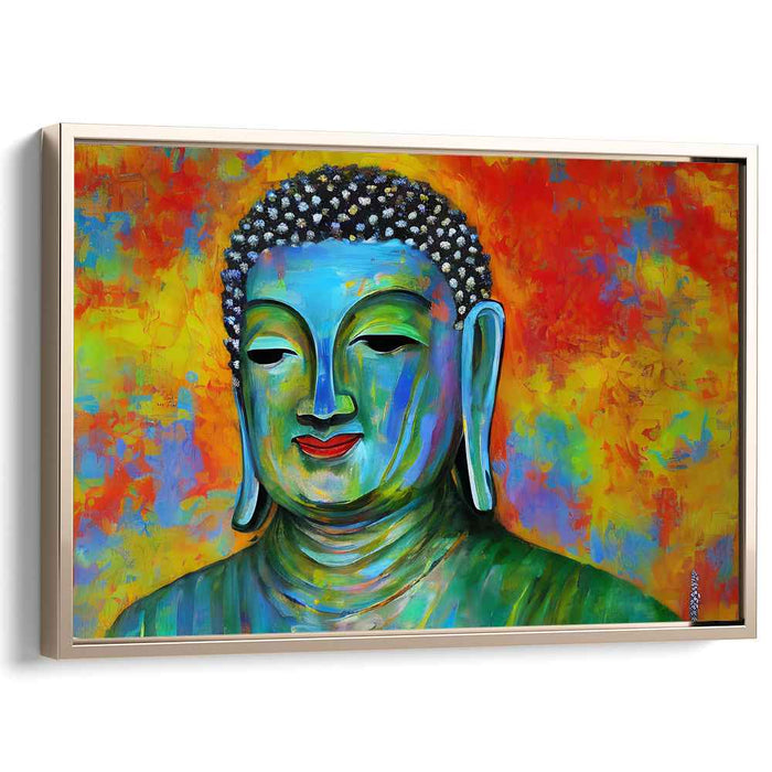 Zen Reflections: Modern Buddha Canvas Art Print