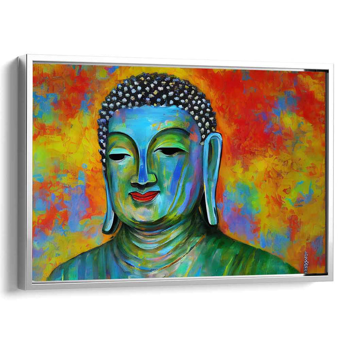 Zen Reflections: Modern Buddha Canvas Art Print