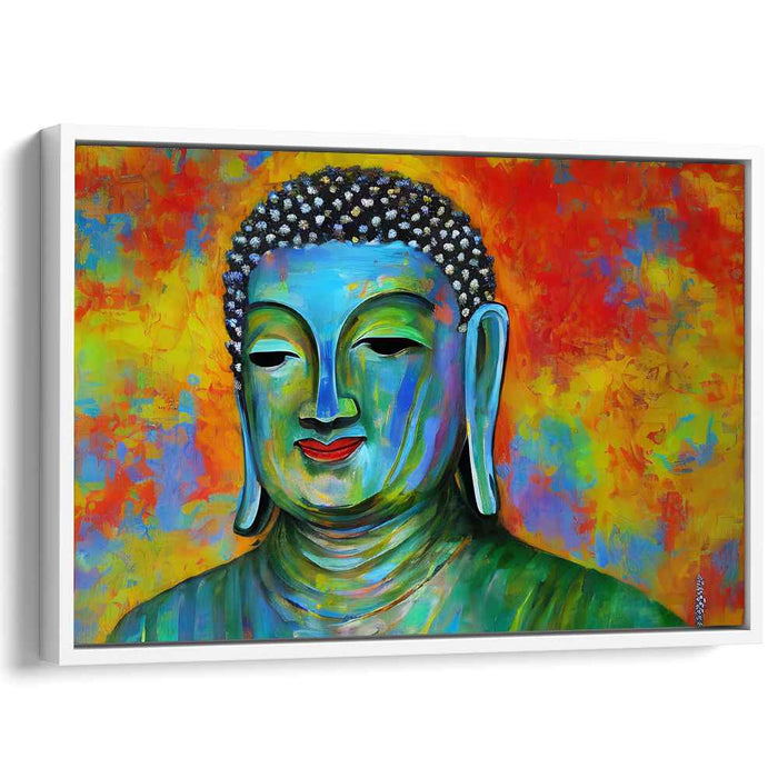 Zen Reflections: Modern Buddha Canvas Art Print