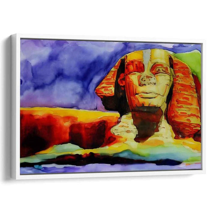 Aquatic Energy: Abstract Expressionist Watercolor Canvas Art