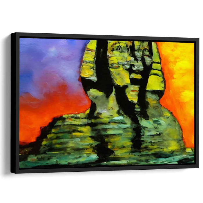 Surreal Awakening: The Enigmatic Monument Canvas Art Print