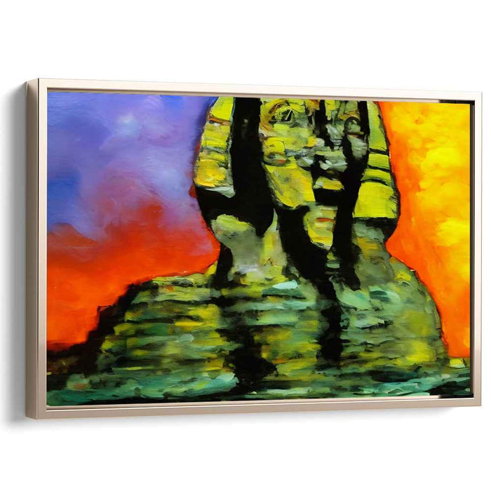 Surreal Awakening: The Enigmatic Monument Canvas Art Print