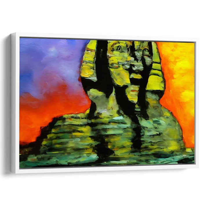 Surreal Awakening: The Enigmatic Monument Canvas Art Print