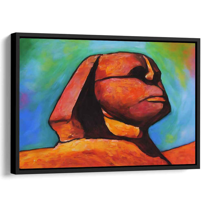 Riddle Unraveled: Modern Sphinx Canvas Art Print