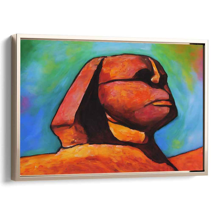 Riddle Unraveled: Modern Sphinx Canvas Art Print