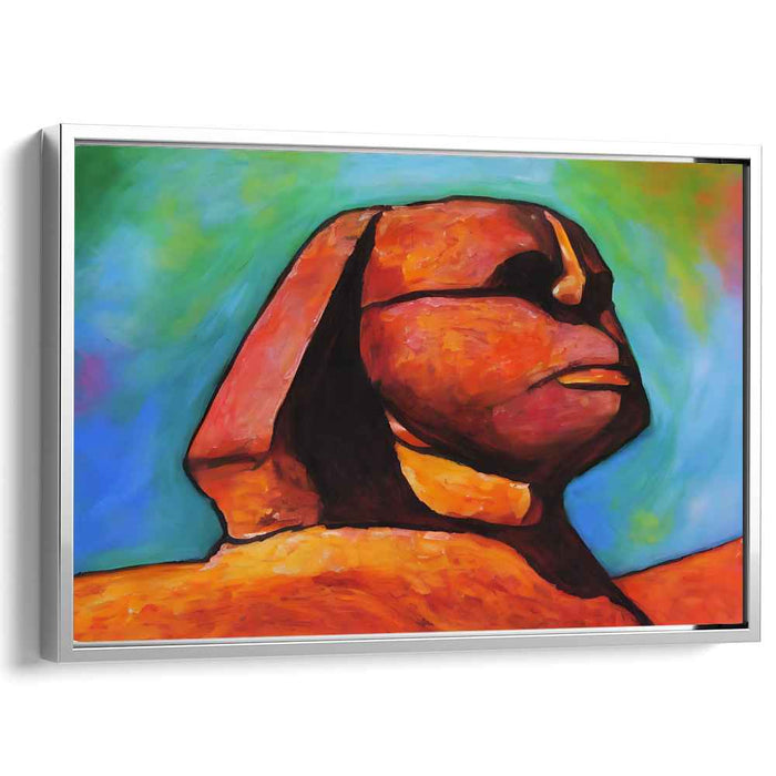 Riddle Unraveled: Modern Sphinx Canvas Art Print