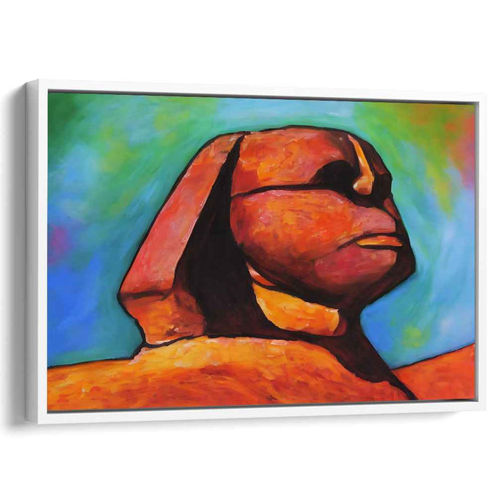 Riddle Unraveled: Modern Sphinx Canvas Art Print