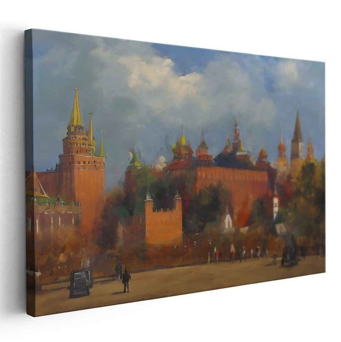 Endless Embrace: A Romantic Realism Canvas Art Print