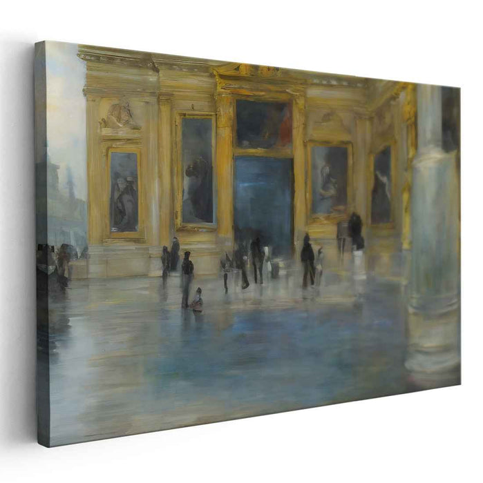 Luminescent City Symphony: Impressionist Architectural Masterpiece