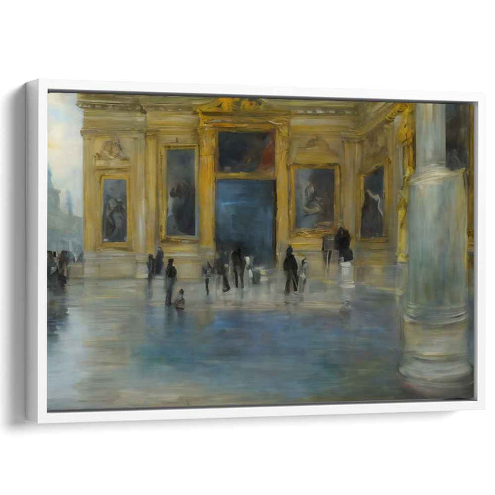 Luminescent City Symphony: Impressionist Architectural Masterpiece