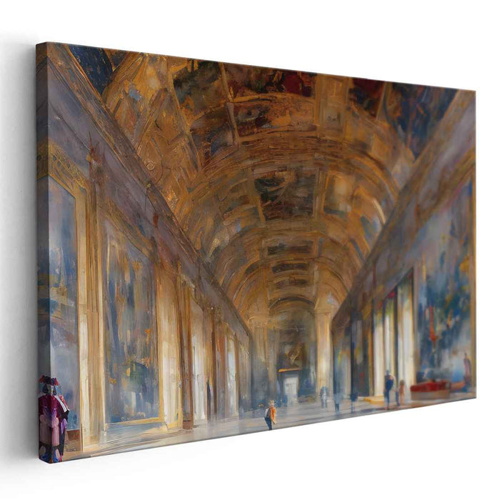 Vintage Love Tale: Romantic Realism in a Historic European Gallery Canvas Art