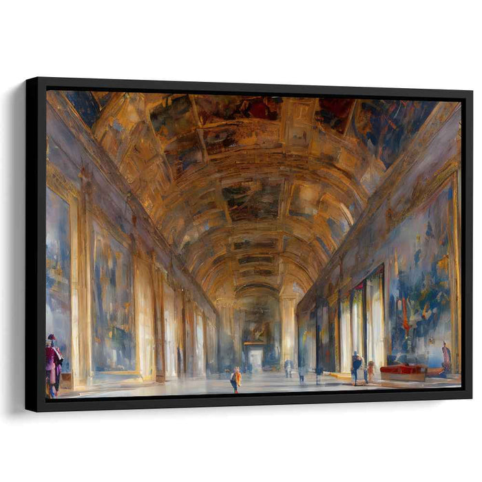 Vintage Love Tale: Romantic Realism in a Historic European Gallery Canvas Art