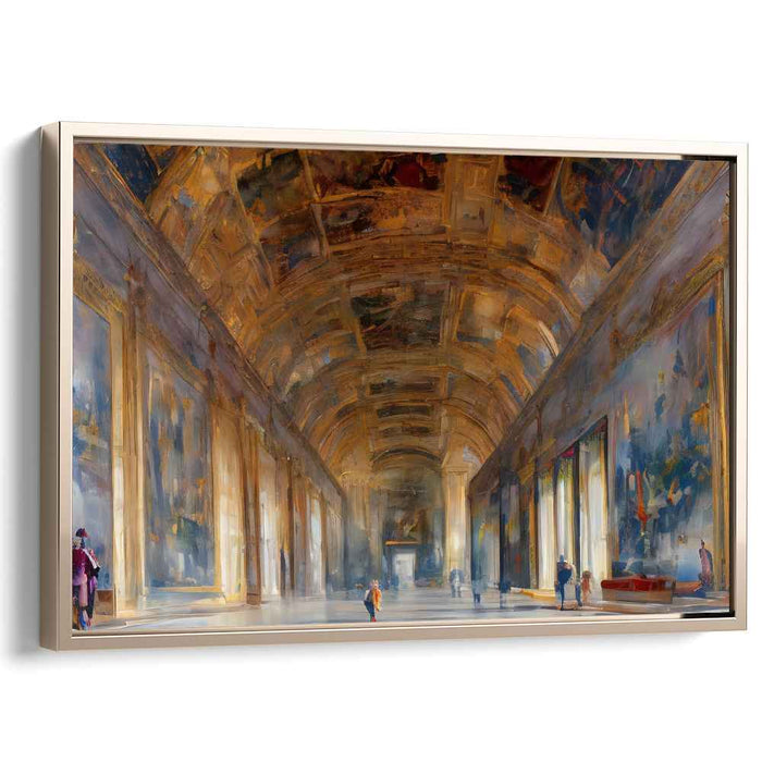 Vintage Love Tale: Romantic Realism in a Historic European Gallery Canvas Art