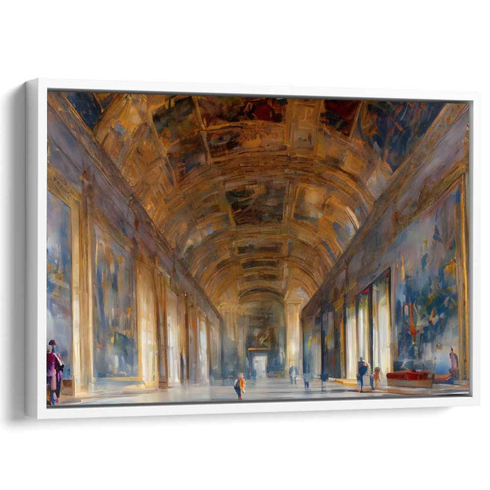 Vintage Love Tale: Romantic Realism in a Historic European Gallery Canvas Art