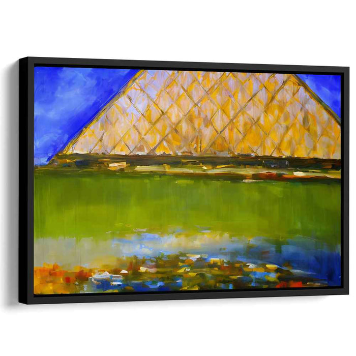 Cityscape Abstraction Fusion: Modernist Interpretation of Urban Architecture Canvas Art