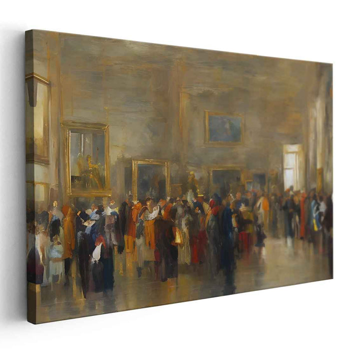 Dreams Unveiled: Impressionist Art Scene Canvas Print