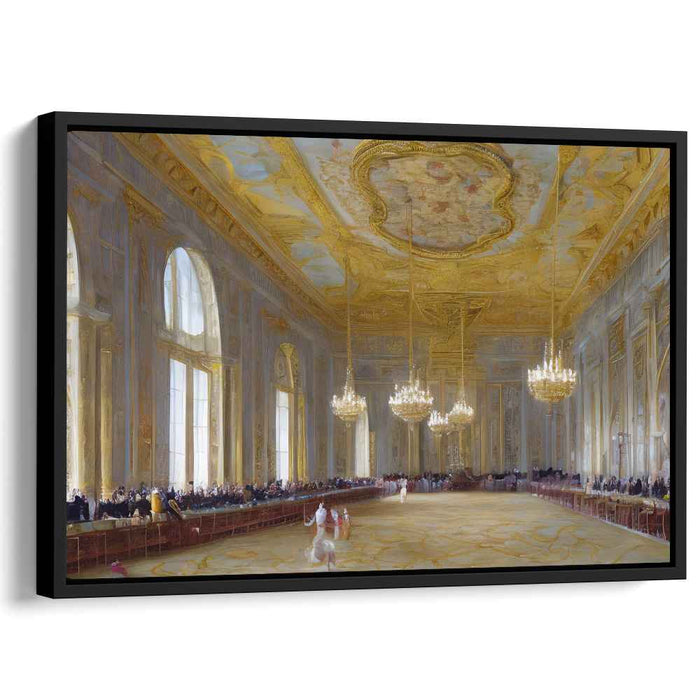 Regal Waltz Affair: 18th Century Ballroom Dance in Opulent European Palace