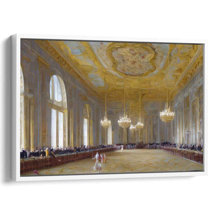 Regal Waltz Affair: 18th Century Ballroom Dance in Opulent European Palace