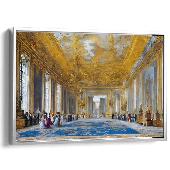 Gilded Splendor Within: Opulent Palace Interior Canvas Art Print
