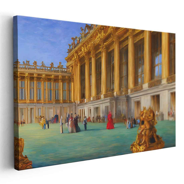 Gilded Whispers of Royalty: The Palace of Versailles in Golden Splendor