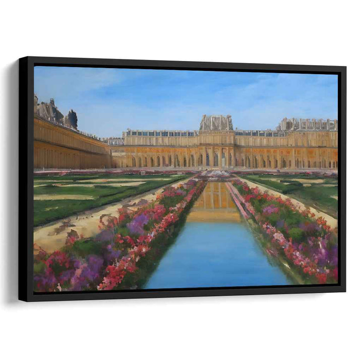 Regal Blossoms Palace Majesty: The Grand Palace of Versailles in Full Bloom