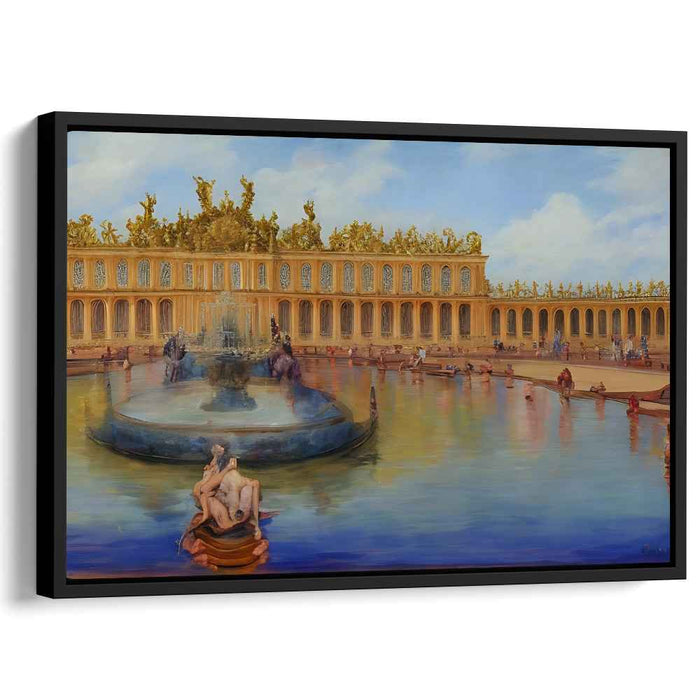 Palace Waters Dance: The Splendor of Versailles Fountain Canvas Art Print