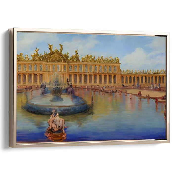 Palace Waters Dance: The Splendor of Versailles Fountain Canvas Art Print