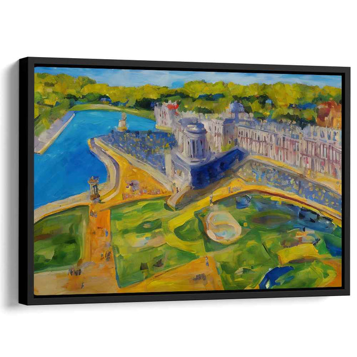 Riverside Grandeur: Vibrant Impressionist Landscape Canvas Art