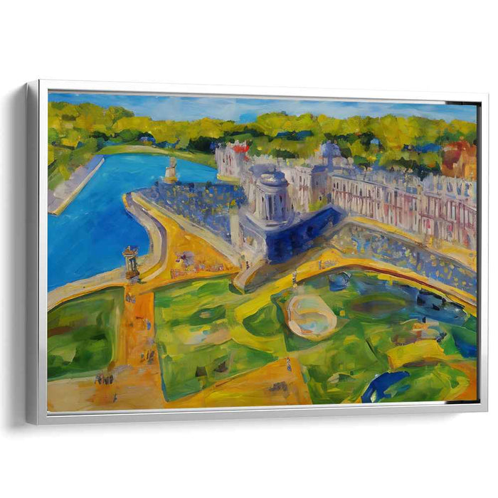 Riverside Grandeur: Vibrant Impressionist Landscape Canvas Art