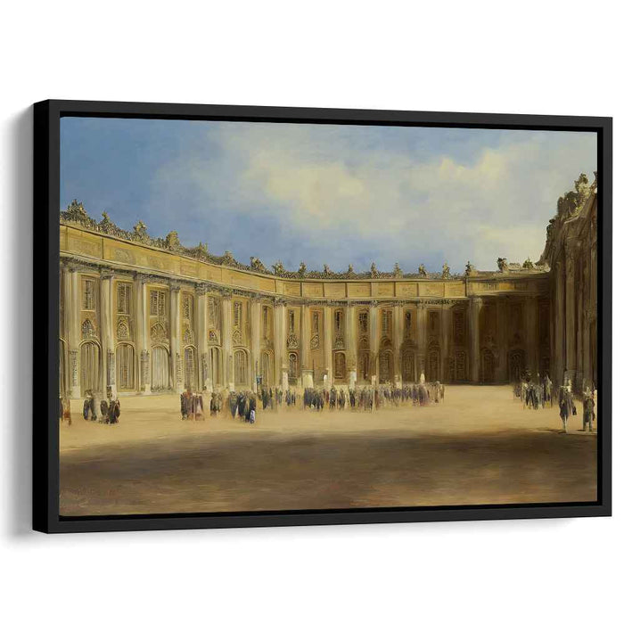 Grand Palace Courtyard: Sunlit Elegance of Historic Majesty